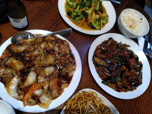 Aubergines were my favourite. at Aroma Cafe in Fort William