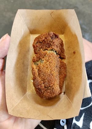 Shrimp croquette at Gewoon.Anders in Ghent