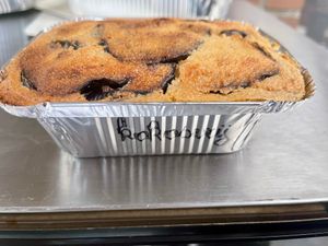 Speciaal voor iemand met kokosallergie maakten ze een portie moussaka met cashewkaassaus at Gewoon.Anders in Ghent