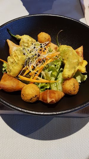 Assiette créole at Le Café de Chavannes in Chavannes-pres-renens