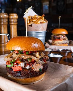  at Burger Village in San Luis Obispo