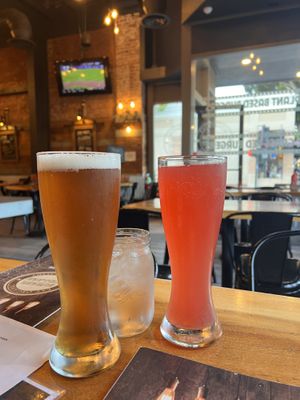 Beer and bootchcraft   at Burger Village in San Luis Obispo