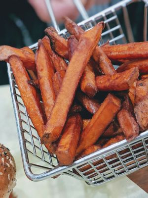 Sweet potato fries at Burger Village in San Luis Obispo