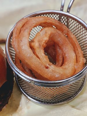 Onion rings at Burger Village in San Luis Obispo