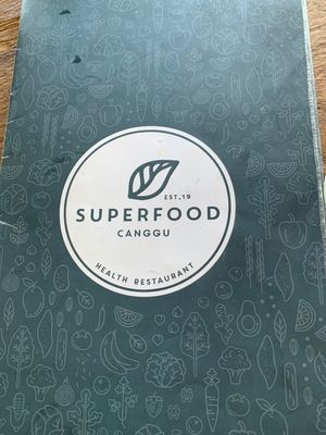 logo at Superfood Health Restaurant in Canggu