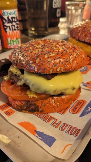 'Bacon' double cheezeburger at BrewDog in Birmingham