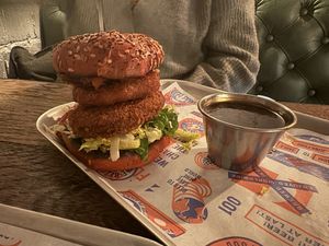Zinger tower burger  at BrewDog in Birmingham