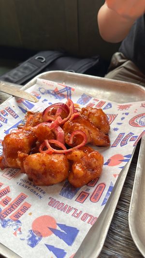 korean cauli wings MMMMMMM at BrewDog in Birmingham