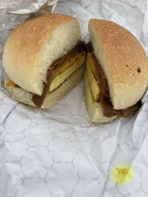 BEC - Bacon, egg and cheese! at How Delish HD in West Orange