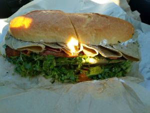 Club (turkey, ham, bacon) at How Delish HD in West Orange