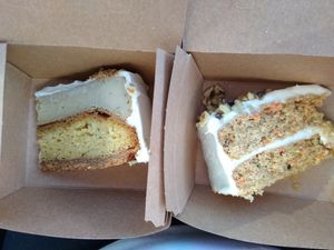 Banana pudding cheesecake and carrot cake at How Delish HD in West Orange