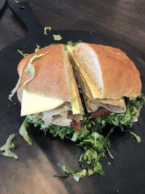 Half turkey sub w/ the works  at How Delish HD in West Orange