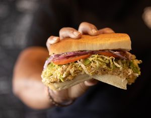 Chickpea Tuna Sandwich at How Delish HD in West Orange