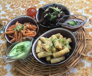 Tasty snack plate 😋 at Pepino Vege in Parnu