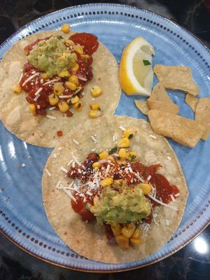 Chilli con carne tacos $5 each at Hecho en Mexico in Yarraville