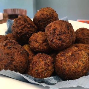 Fresh Falafel  at Commandery Coffee in Worcester