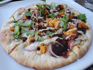 BBQ Squash Pizza at SunCafe in Studio City