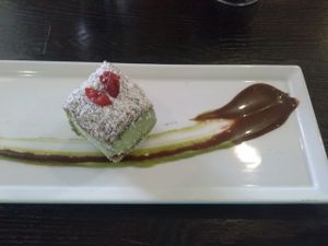 pistachio ice cream sandwich at SunCafe in Studio City