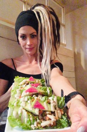 Lettuce leaf tacos!!  at SunCafe in Studio City