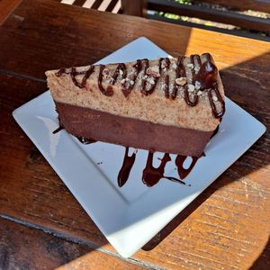 Raw Almond Butter Cheesecake at SunCafe in Studio City