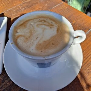 Soy Caramel Macchiato 😋 at SunCafe in Studio City