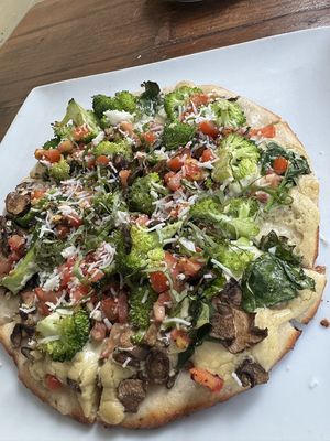 White Truffle Pizzaa  at SunCafe in Studio City