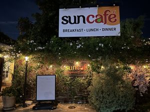 Outsidee  at SunCafe in Studio City