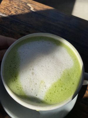 Matcha latte was super delicious! #Veganuary at SunCafe in Studio City
