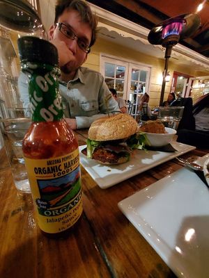 Tempeh Burger at SunCafe in Studio City