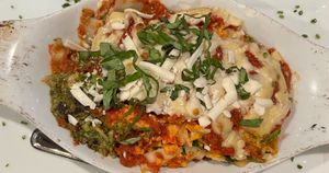 Lasagna at SunCafe in Studio City