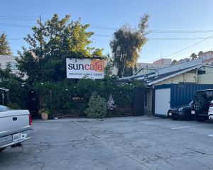 front of restaurant has parking, but street parking as well. at SunCafe in Studio City
