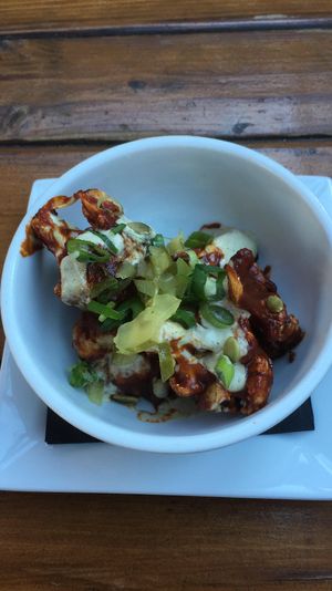 BBQ cauliflower. Amazing at SunCafe in Studio City
