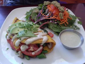 omelette at SunCafe in Studio City