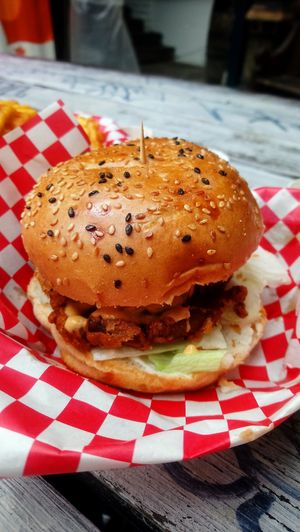 Burger at The Saucy Cow in Phibsborough