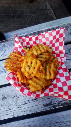Garlic butter fries at The Saucy Cow in Phibsborough