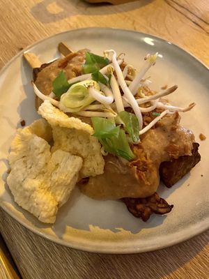 Tempeh satay  at Tapasbar Plan B in Breda