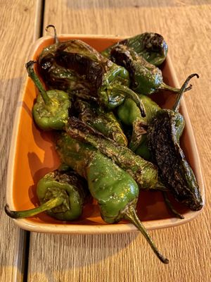 Grilled peppers  at Tapasbar Plan B in Breda