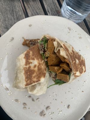 Vegan roll with seitan  at Nana Cafe & Lounge Bar in Maribor