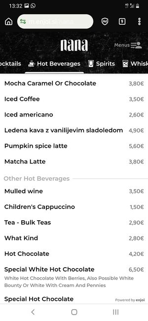  at Nana Cafe & Lounge Bar in Maribor