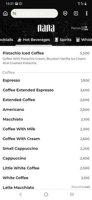  at Nana Cafe & Lounge Bar in Maribor