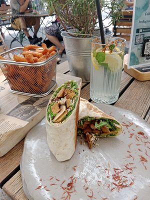 Vegan wrap :) at Nana Cafe & Lounge Bar in Maribor
