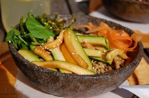 Quinoa bowl at Nana Cafe & Lounge Bar in Maribor