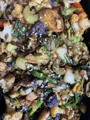 Cauliflower dry pot—my favorite so far   at Lionhead in Seattle