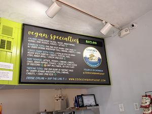 Vegan wraps  at Cook's Café in Nantucket