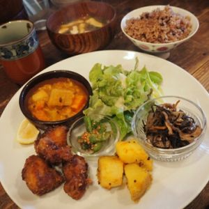vegan lunch set at Sunny Place in Kyoto