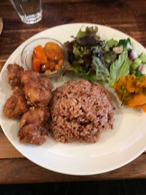 Fake Chicken Lunch at Sunny Place in Kyoto