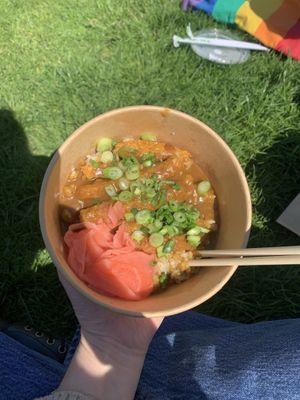 vegan chicken katsu curry   at Soul Sushi in Edinburgh