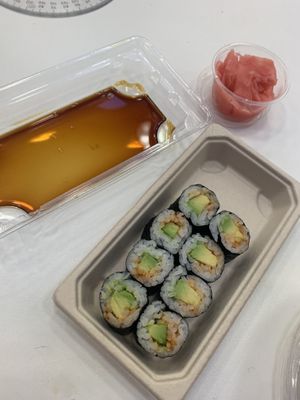 avocado sushi  at Soul Sushi in Edinburgh