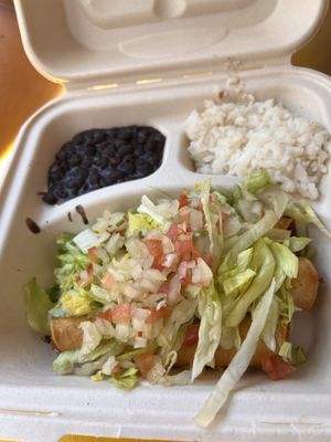 vegan crispy potato tacos   at Lola's Taqueria in Belvedere