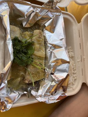 Vegan enchilladas  at Lola's Taqueria in Belvedere